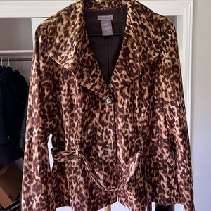 Vintage Animal Print blazer